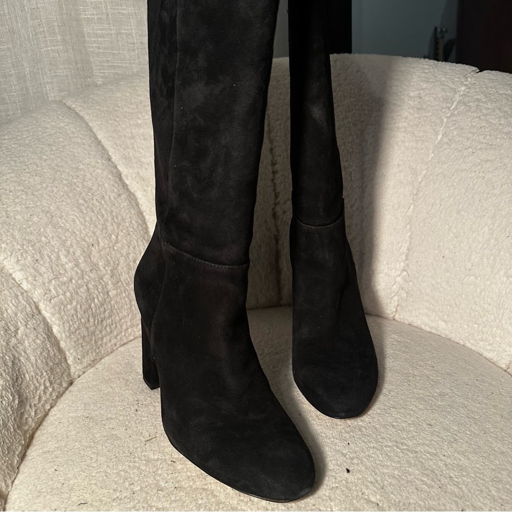 Sam Edelman Black Suede Knee high boots